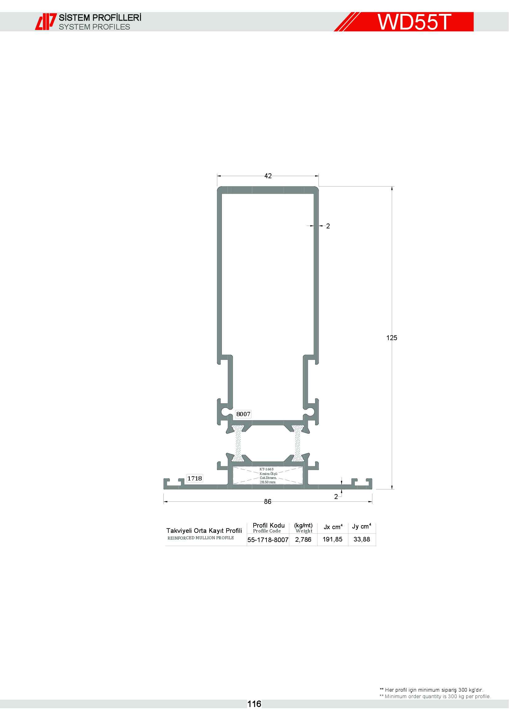 S 55 Yalıtımlı Alüminyum 46